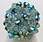 Bague Agate turquoise Swarovski