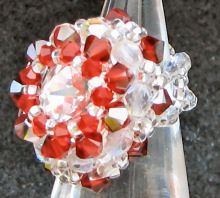 Bague Dome Rouge Passion