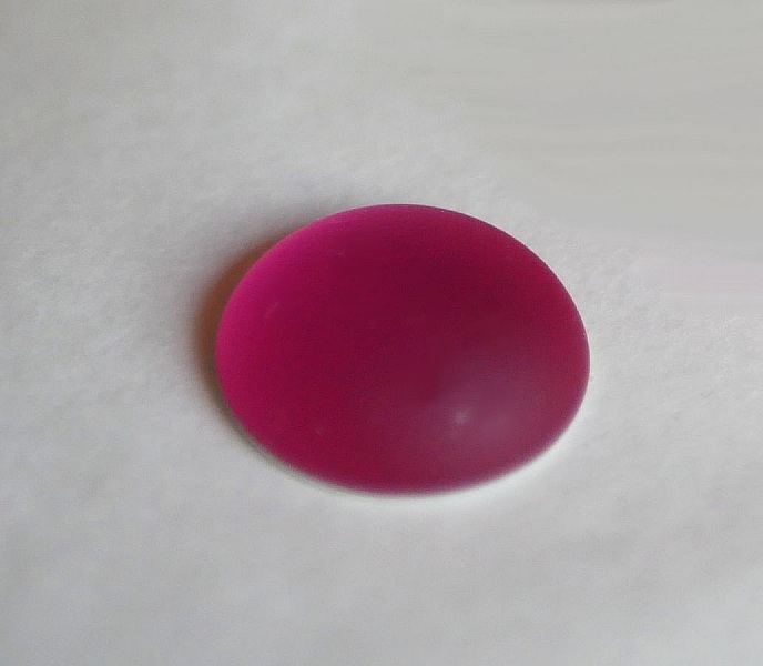 Cabochon Luna Myk rosa fuchsia diameter 18mm
