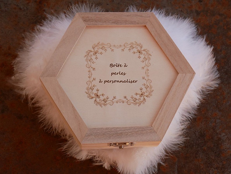 Coffret bois &agrave; personnaliser Superduos en 6 coloris