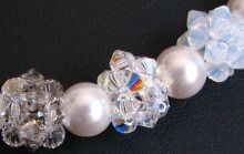 Collier en boules de perles Cristalia