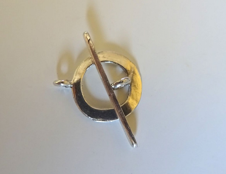 T-spenne Flat ring 17 mm s&oslash;lvbelagt 