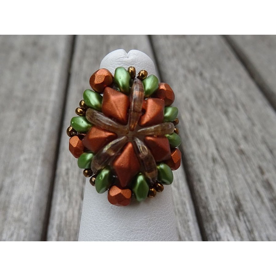 Chevron kobberring sett