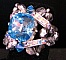 Kit bague Guernesey Aqua argent&eacute;