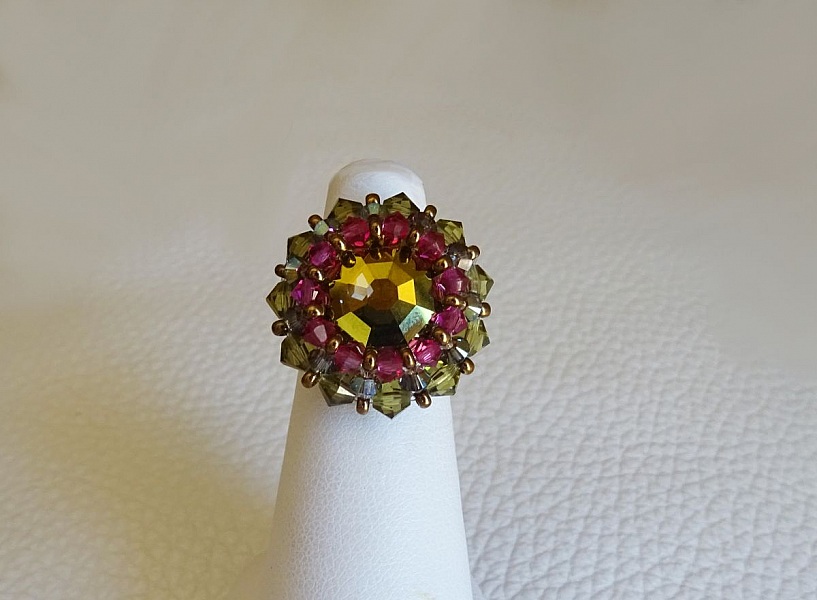 Mini-Solaris Iridescent ring-sett