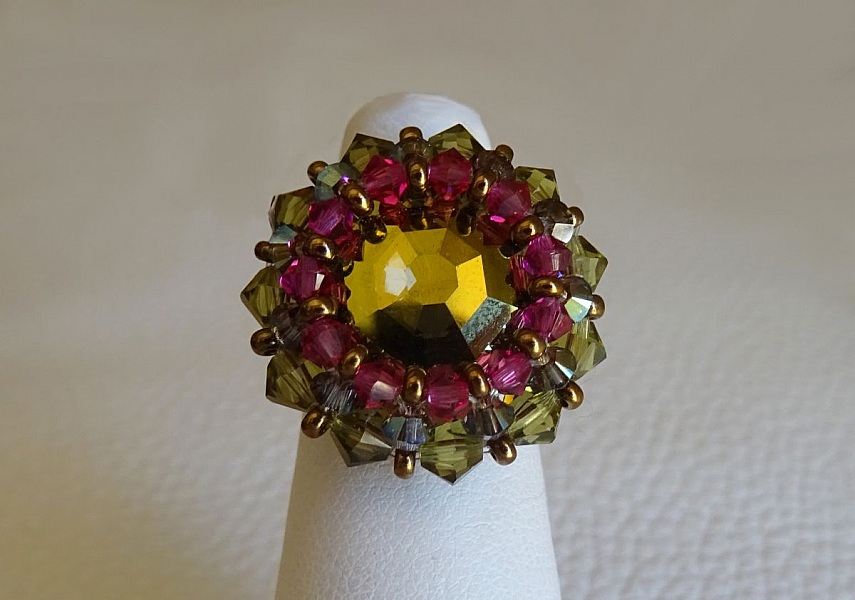 Mini-Solaris Iridescent ring-sett