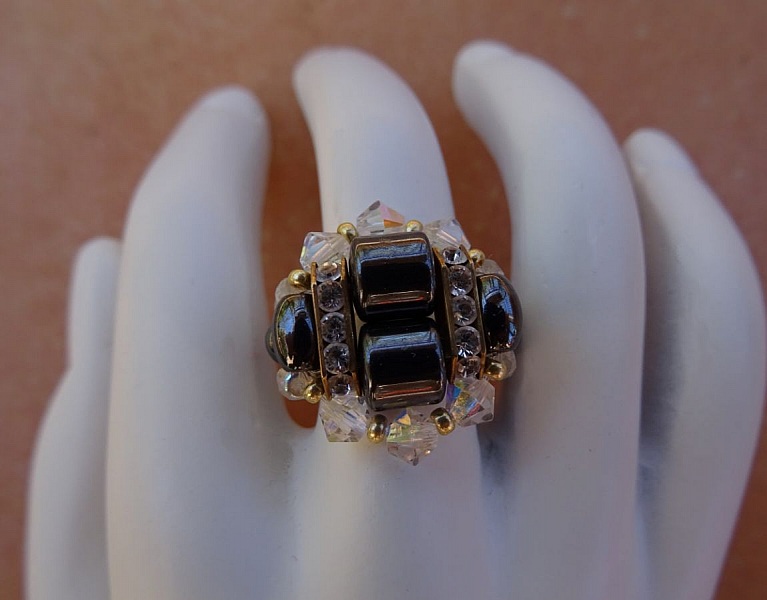 Kit pour bague Swarovski Paradise H&eacute;matites