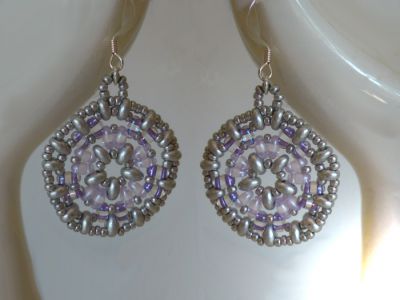 Kit pour Boucles d'oreilles Rondo Violet 