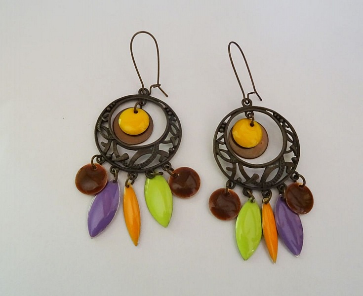 Lange bohemske paljett&oslash;reringer