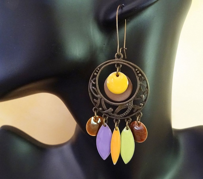 Lange bohemske paljett&oslash;reringer