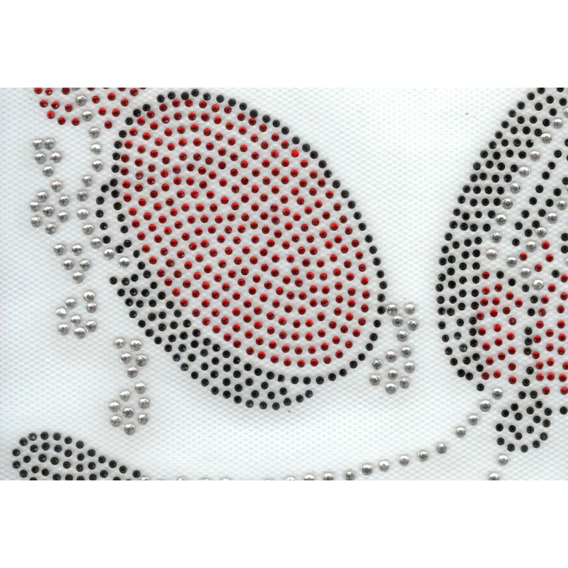 HODETELEFONER MED RHINESTONE-MØNSTER