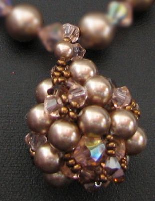 Swarovski anhengssett Mauri Peach