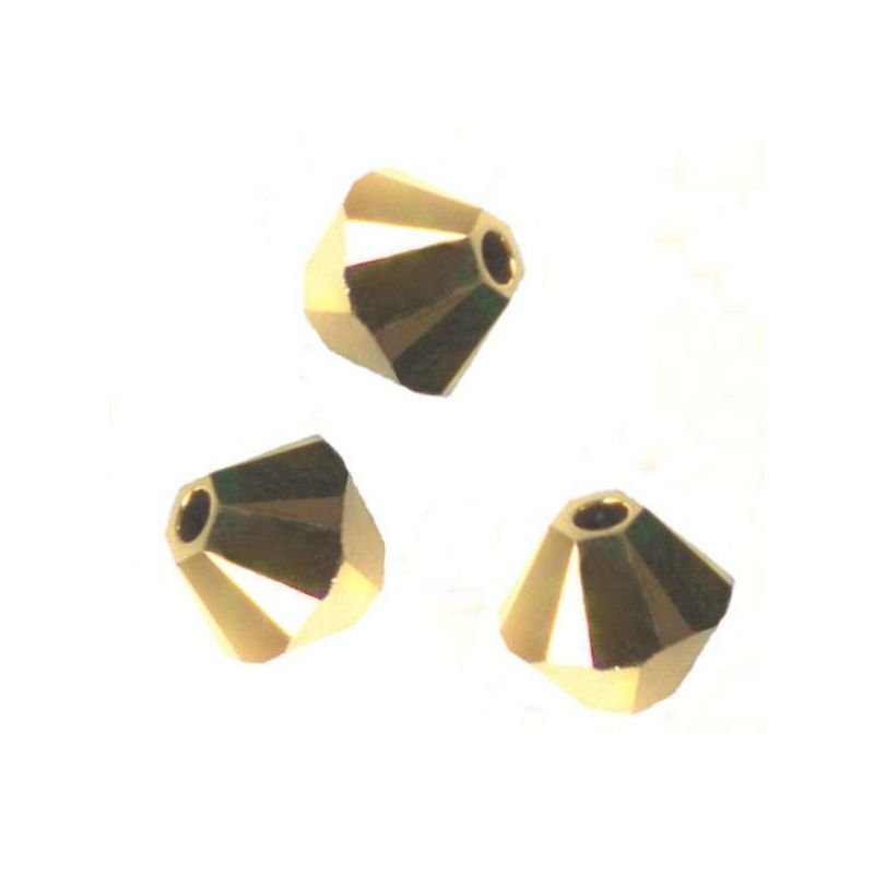 Swarovski krystall snurretopp 4mm DORADO 2X per 12