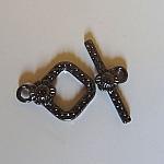 Svart nikkel diamant T-l&aring;s 20