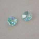 Oktagon Swarovski krystall 14mm CRYSTAL BLUE AB