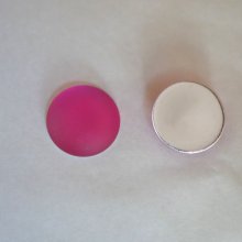 Cabochon Luna Myk rosa fuchsia diameter 18mm