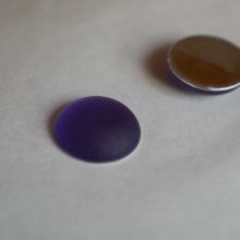Cabochon Luna myk lilla tanzanitt diameter 18mm