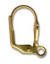 Dormeuses doré 16 mm (+ 0.30 €)